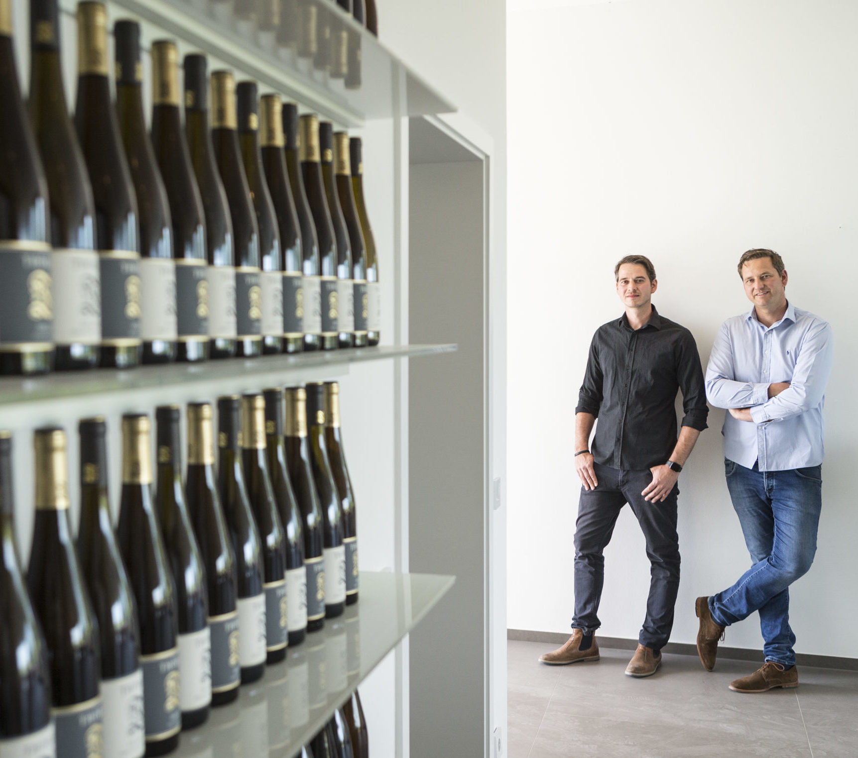 Christoph and Johannes Thörle, the young generation of winemakers in the Thörle Vinotheque. Andreas Durst